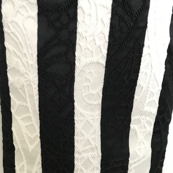 Tricotto Stripe Jeans Pants Women’s Size 6/S Black White Punk Alt Goth Pockets - Picture 4 of 16